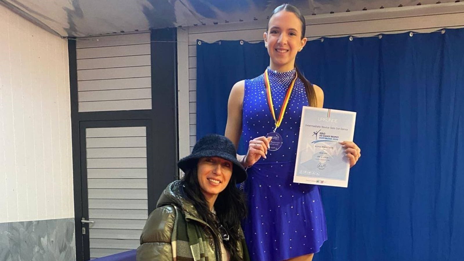 Pattinaggio su ghiaccio, Anna Manente seconda a Dortmund