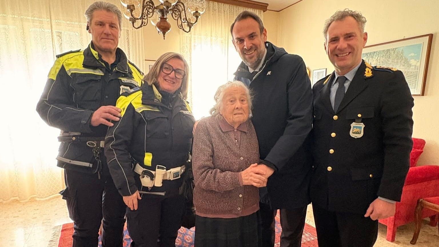 I 100 anni di Maria Luigia, la “nonna” della Polizia locale